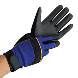 work gloves MECHANIC M/8 blue-black 6 pairs 240 mm product photo