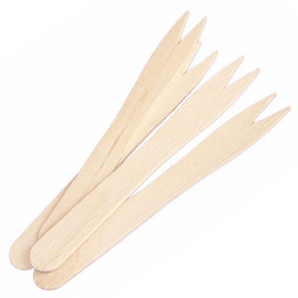 French fry fork NATURE Star Birch wood nature L 90 mm product photo