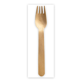 cutlery set NATURE Star FORK Birch wood | FSC® certified brown product photo