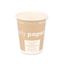 coffee mug disposable 200 ml NATURE Star Only Paper paperboard Ø 80 mm product photo