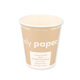 coffee mug disposable 250 ml NATURE Star Only Paper paperboard Ø 90 mm product photo