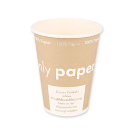 coffee mug disposable 300 ml NATURE Star Only Paper paperboard Ø 90 mm product photo