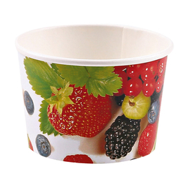 sundae dish GELATO 88 ml fruit decor Ø 70 mm product photo