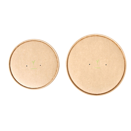 Lid for salad bowl | Kraft paper, diameter: 18.5cm, color: brown product photo