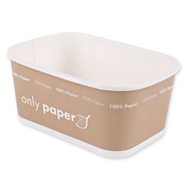 takeaway bowl | 1000 ml | NATURE Star Only Paper | paperboard | 172 mm x 120 mm H 75 mm product photo