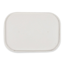 Organic Lid Only Paper for Takeaway Bowls | Cardboard 172 x 120 mm product photo