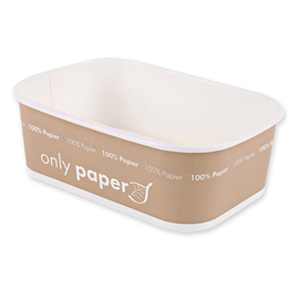 takeaway bowl | 750 ml | NATURE Star Only Paper | paperboard | 172 mm x 120 mm H 58 mm product photo