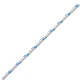 paper drinking straw CLASSIC NATURE Star paper light blue-white • dotted product photo