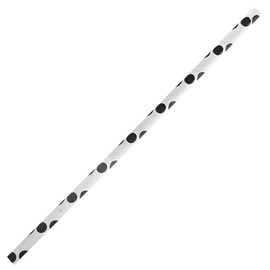 paper drinking straw CLASSIC NATURE Star paper black-and-white • dotted product photo