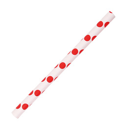 paper drinking straw COCKTAIL NATURE Star FSC® paper red and white product photo