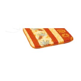 seat cushion Dessin 0666 orange and yellow floral patterned 430 mm  x 430 mm product photo