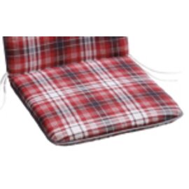 seat cushion Dessin 1570 red checkered 430 mm  x 430 mm product photo