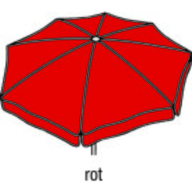 large umbrella IBIZA red flounce round Ø 300 cm product photo