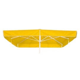 large umbrella MALLORCA yellow flounce square 300 x 300 cm product photo