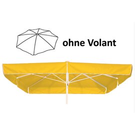 large umbrella MALLORCA white square 300 x 300 cm product photo