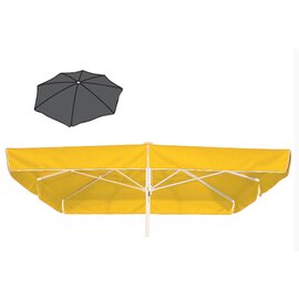 large umbrella MALLORCA anthracite square 300 x 300 cm product photo