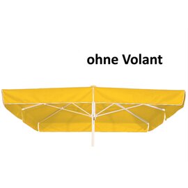 large umbrella MALLORCA yellow square 300 x 300 cm product photo