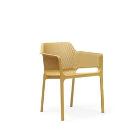 stackable armchair OHIO mustard coloured | 610 mm  x 590 mm | low back product photo