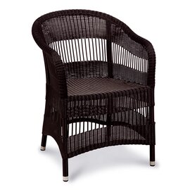 Casablanca basin chair, hand-woven with steel frame, color: black product photo