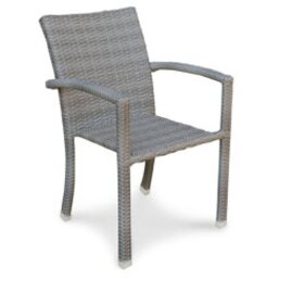 stackable armchair SAMOA grey | 570 mm  x 630 mm product photo