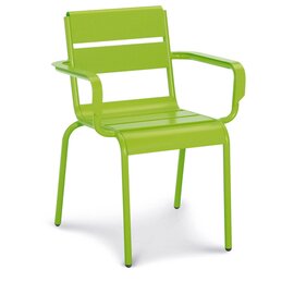 Stacking chair Naomi, aluminum, weatherproof, color: apple green product photo