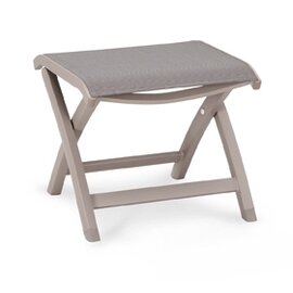 Stool Larino, aluminum with Ergotex cover, color: taupe / matt product photo