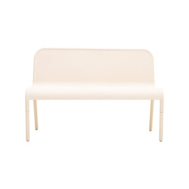 outdoor bench metal beige L 1200 mm product photo