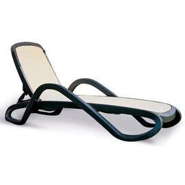 stacking lounger ALFA green natural-coloured | 1940 mm  x 710 mm  H 300 mm product photo