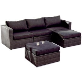 lounge set ARUBA  • 2 corner units|centre unit|2 side tables  • anthracite product photo