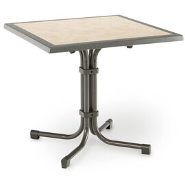 folding gastro table BOULEVARD silver | grey concrete look  L 800 mm  x 800 mm product photo  S
