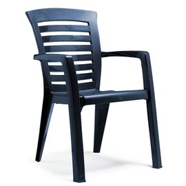 stackable armchair FLORIDA blue | 600 mm  x 660 mm | high back product photo