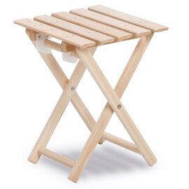 Folding Stool Happy Sunshine, beech wood, 30 x 30 cm, height: 41 cm product photo