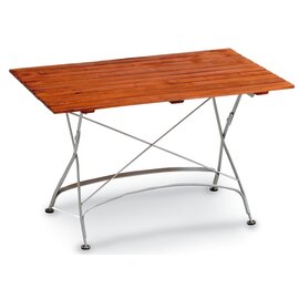 Folding table Isar, rectangular, 120 x 80 cm, height 72 cm, galvanized / Robinia product photo