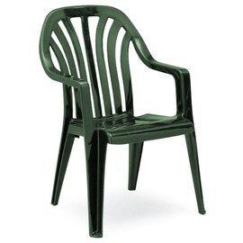stackable armchair LAREDO green | 580 mm  x 570 mm | high back product photo