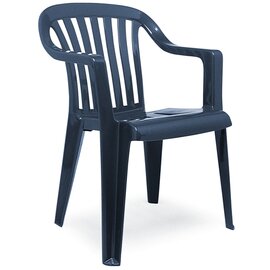 stackable armchair MEMPHIS blue | 570 mm  x 570 mm | low back product photo