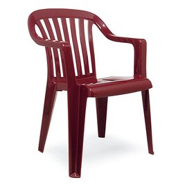 stackable armchair MEMPHIS bordeaux | 570 mm  x 570 mm | low back product photo