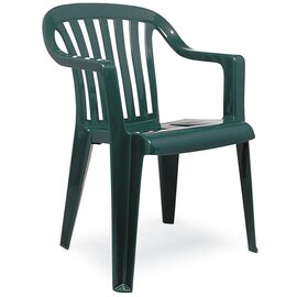 stackable armchair MEMPHIS green | 570 mm  x 570 mm | low back product photo