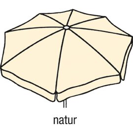 large umbrella IBIZA natural-coloured flounce round Ø 300 cm product photo