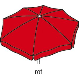 large umbrella IBIZA red flounce round Ø 400 cm product photo