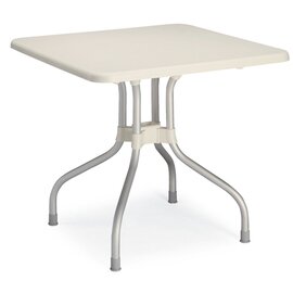 folding table VEGAS ivory white  L 800 mm  x 800 mm product photo