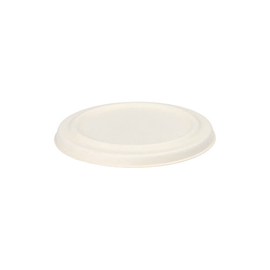 Lid for soup cup, sugar cane, white, Ø 100 mm product photo