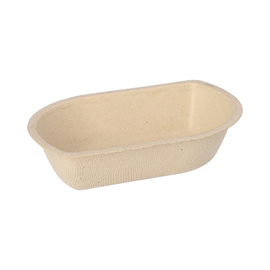 snack tray sugarcane fibers | 150 mm x 99 mm H 36 mm product photo