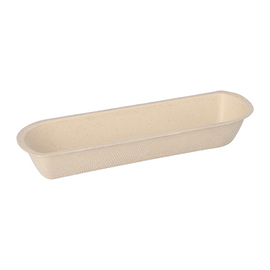 snack tray sugarcane fibers | 210 mm x 71 mm H 33 mm product photo