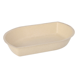 snack tray sugarcane fibers | 210 mm x 144 mm H 36 mm product photo