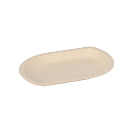 snack tray sugarcane fibers | 132 mm x 97 mm H 10 mm product photo