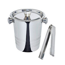 mini ice bucket 1 ltr with lid | with ice tongs product photo