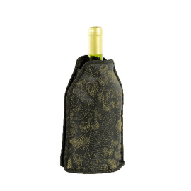 bottle cooling sleeve black | gold product photo