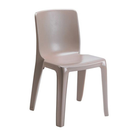 stacking chair DENVER • taupe | seat height 450 mm product photo