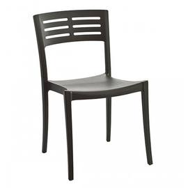 patio chair URBAN • anthracite stackable | seat height 465 mm product photo