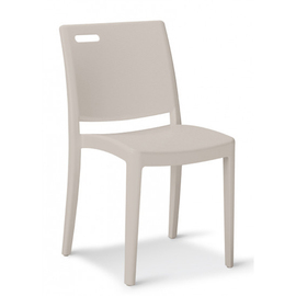 patio chair CLIP GR • linen colour stackable | seat height 450 mm product photo